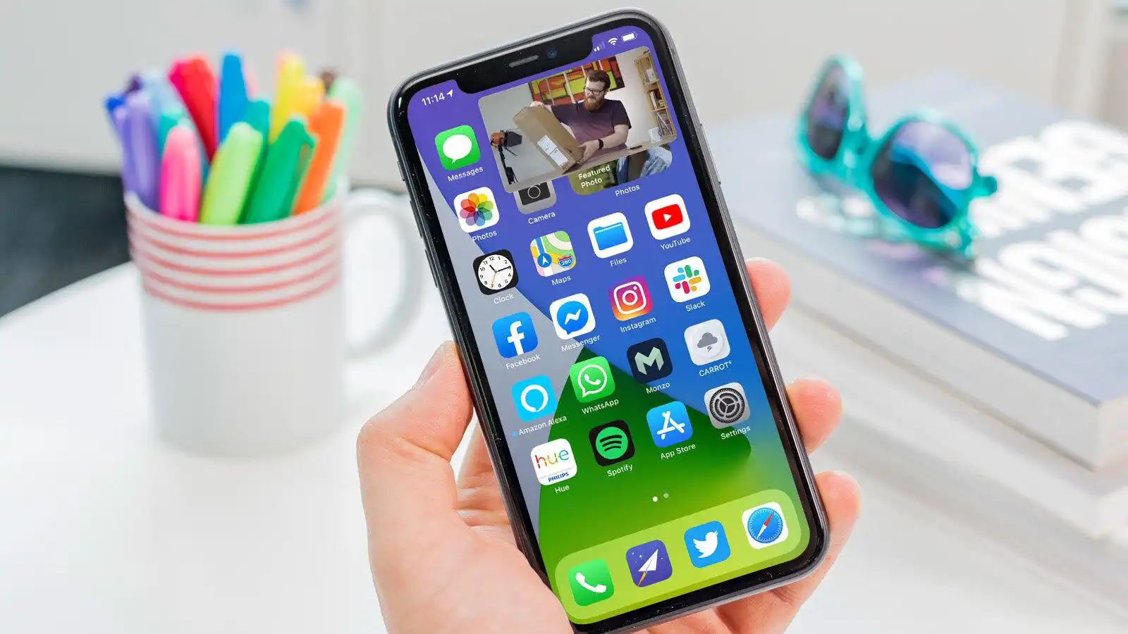 YouTube video playing in Picture-in-Picture floating window mode on smartphone while using other apps